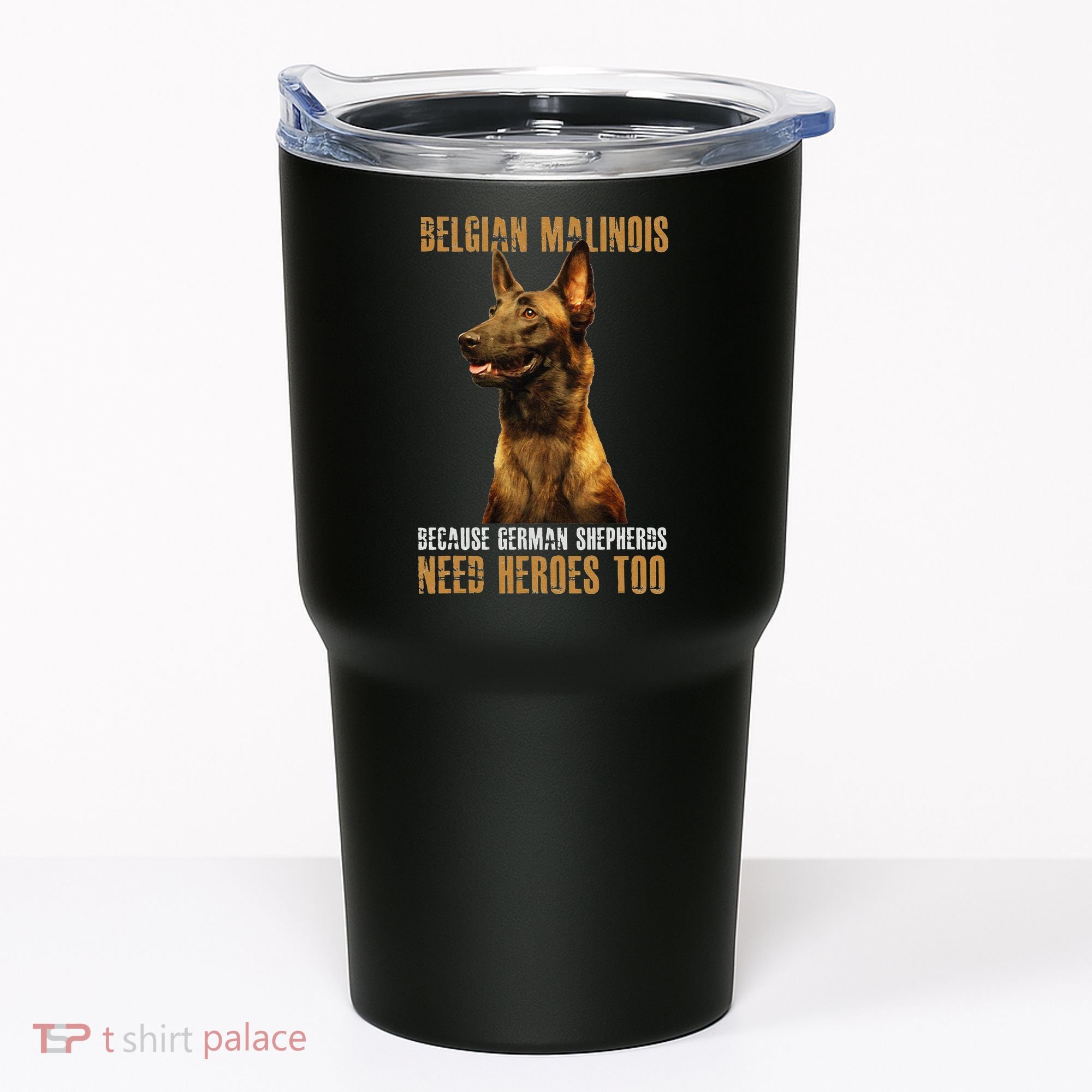 Belgian Malinois American Flag Funny Dog Gift Tumbler