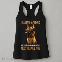 Belgian Malinois American Flag Funny Dog Gift Women's Tank Top thumb 3