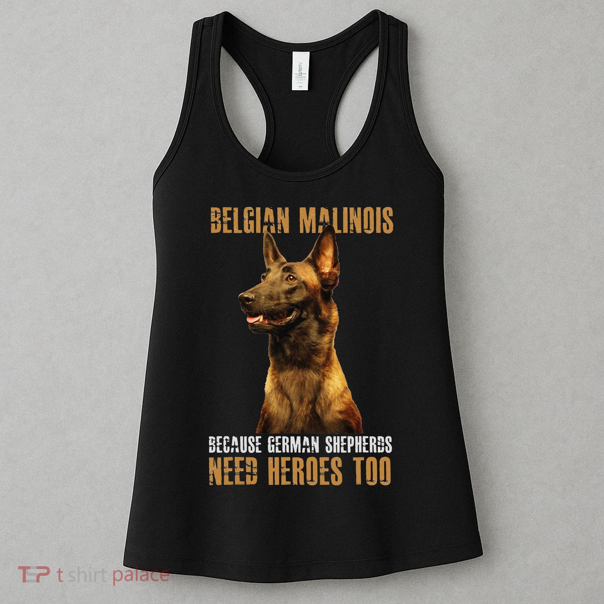 Belgian Malinois American Flag Funny Dog Gift Women's Tank Top