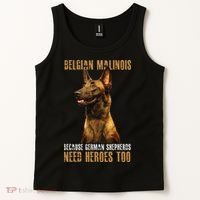 Belgian Malinois American Flag Funny Dog Gift Tank Top thumb 2
