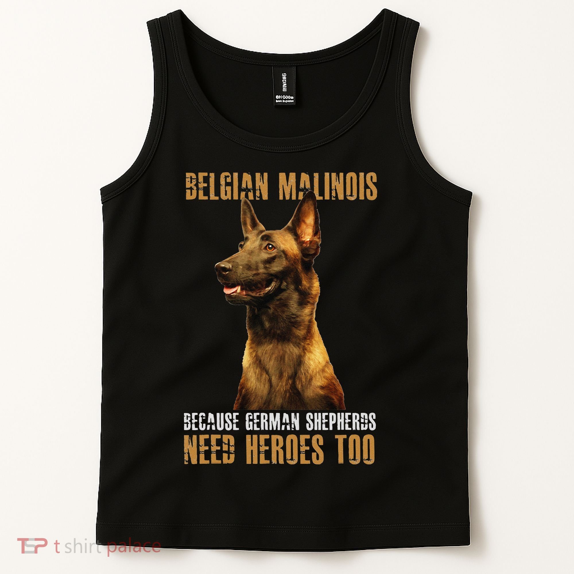 Belgian Malinois American Flag Funny Dog Gift Tank Top