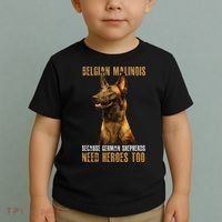 Belgian Malinois American Flag Funny Dog Gift Toddler T-Shirt thumb 2