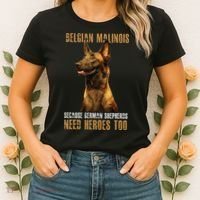 Belgian Malinois American Flag Funny Dog Gift Women's T-Shirt thumb 2