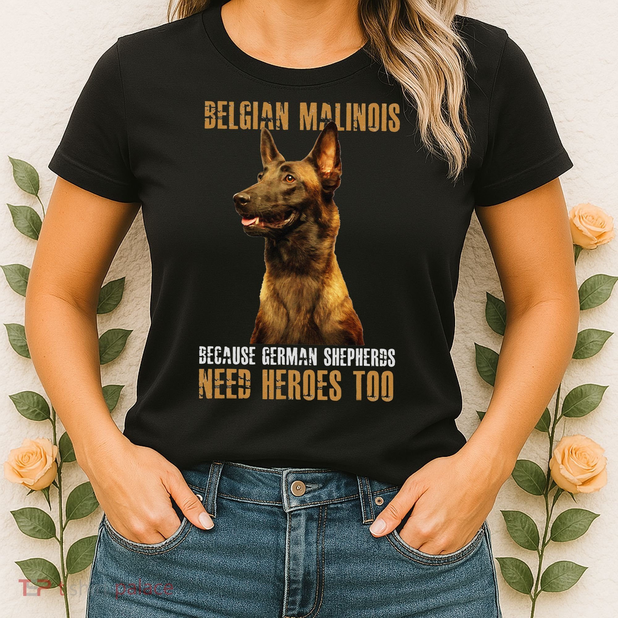 Belgian Malinois American Flag Funny Dog Gift Women's T-Shirt