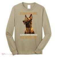 Belgian Malinois American Flag Funny Dog Gift Long Sleeve Shirt thumb 0