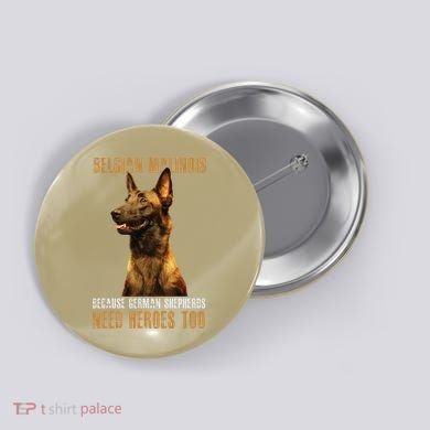 Belgian Malinois American Flag Funny Dog Gift Button