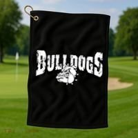 Bulldogs Mascot Back To School Team Spirit Golf Towel thumb 1