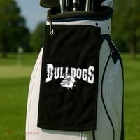 Bulldogs Mascot Back To School Team Spirit Golf Towel thumb 2