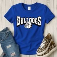 Bulldogs Mascot Back To School Team Spirit Women's T-Shirt thumb 3