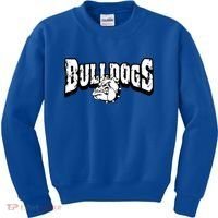 Bulldogs Mascot Back To School Team Spirit Kids Sweatshirt thumb 0