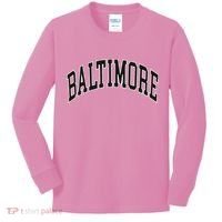 Baltimore Maryland Kids Long Sleeve Shirt thumb 0