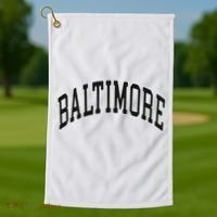 Baltimore Maryland Golf Towel thumb 1