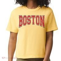 Boston Massachusetts Comfort Colors Boxy T-Shirt thumb 0