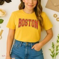 Boston Massachusetts Comfort Colors Boxy T-Shirt thumb 2