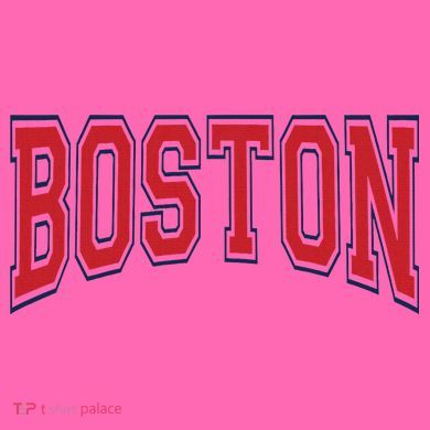 Boston Massachusetts Stripe Pom Pom Beanie