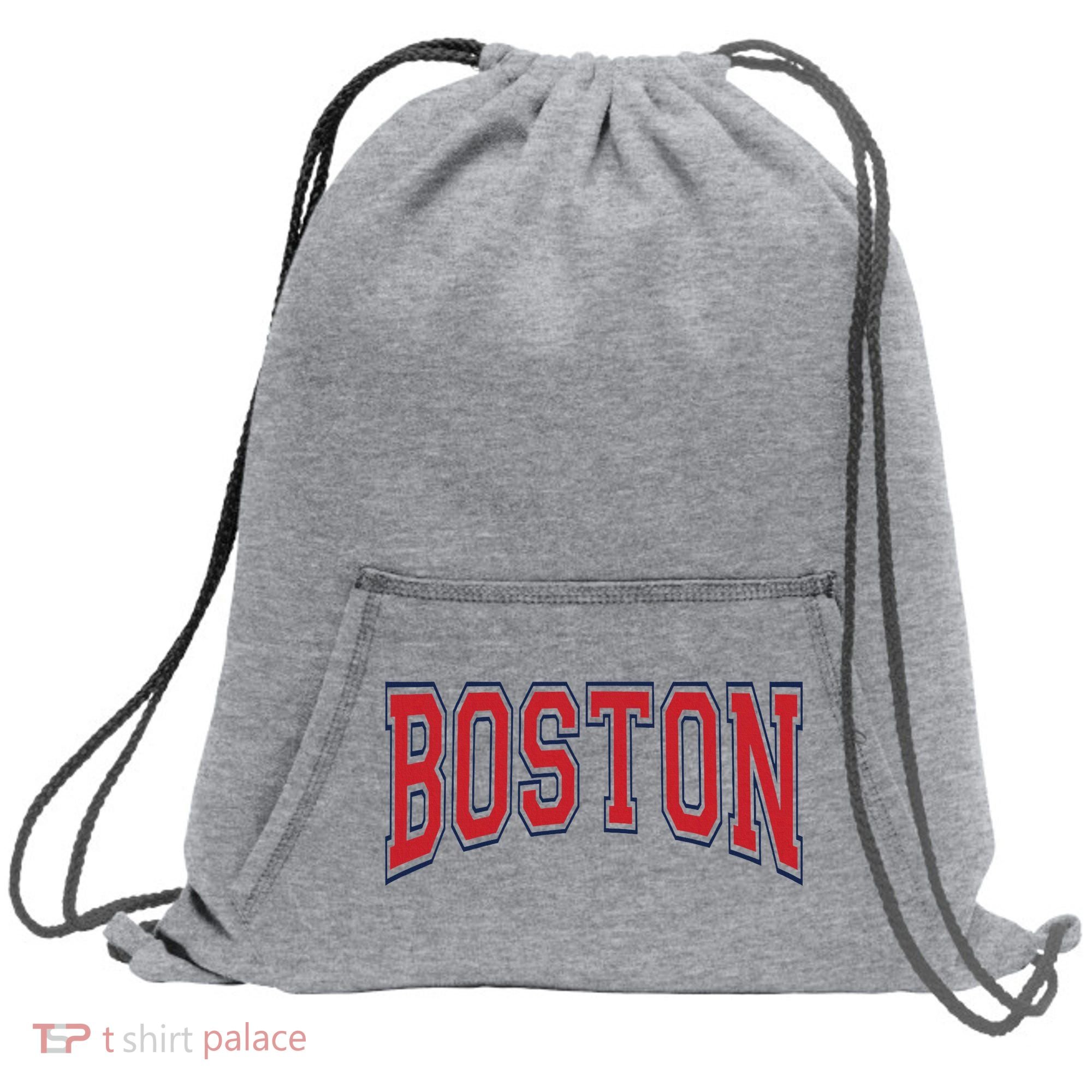 Boston Massachusetts Sweatshirt Cinch Pack Bag