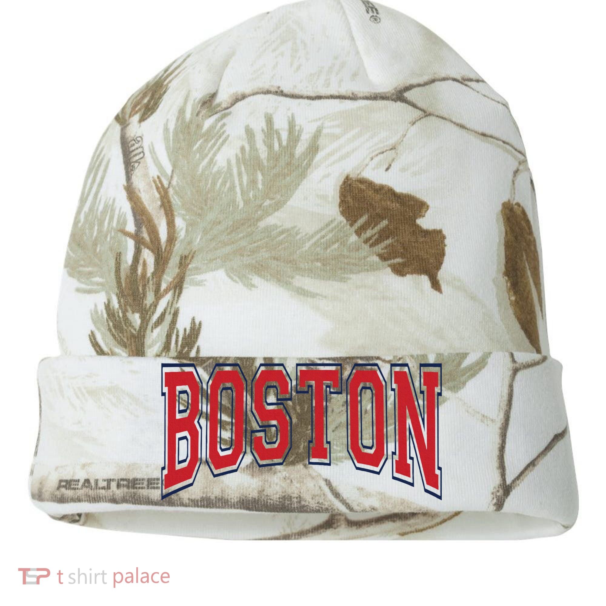 Boston Massachusetts Kati Licensed 12" Camo Cuffed Beanie