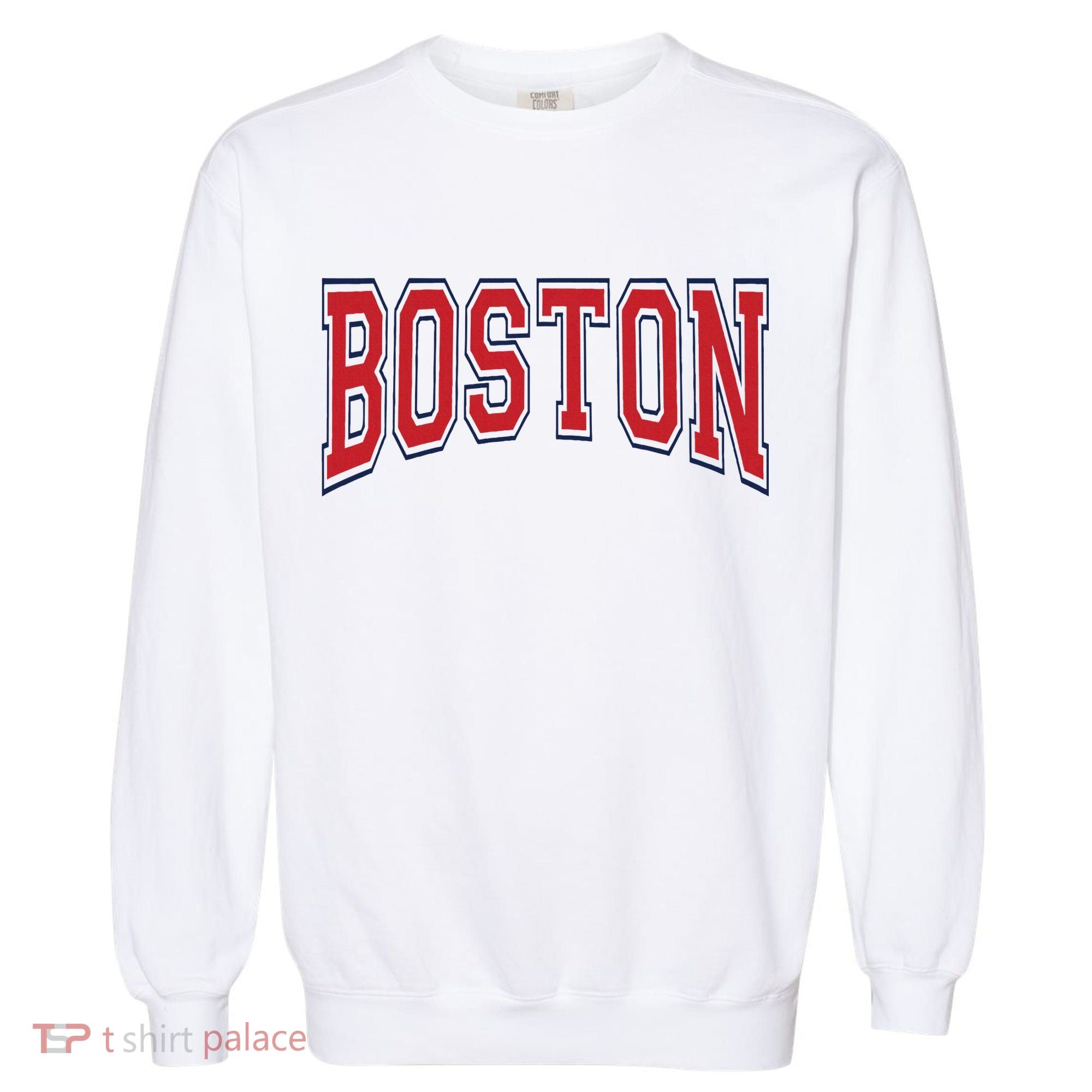 Boston Massachusetts Garment-Dyed Sweatshirt