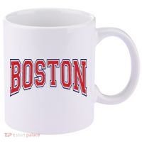 Boston Massachusetts 11oz C Handle Ceramic Mug thumb 0