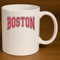 Boston Massachusetts 11oz C Handle Ceramic Mug thumb 3