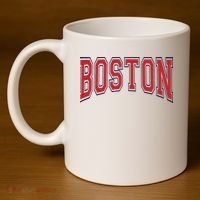 Boston Massachusetts 11oz C Handle Ceramic Mug thumb 4