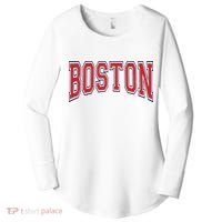 Boston Massachusetts Women's Perfect Tri Tunic Long Sleeve Shirt thumb 0