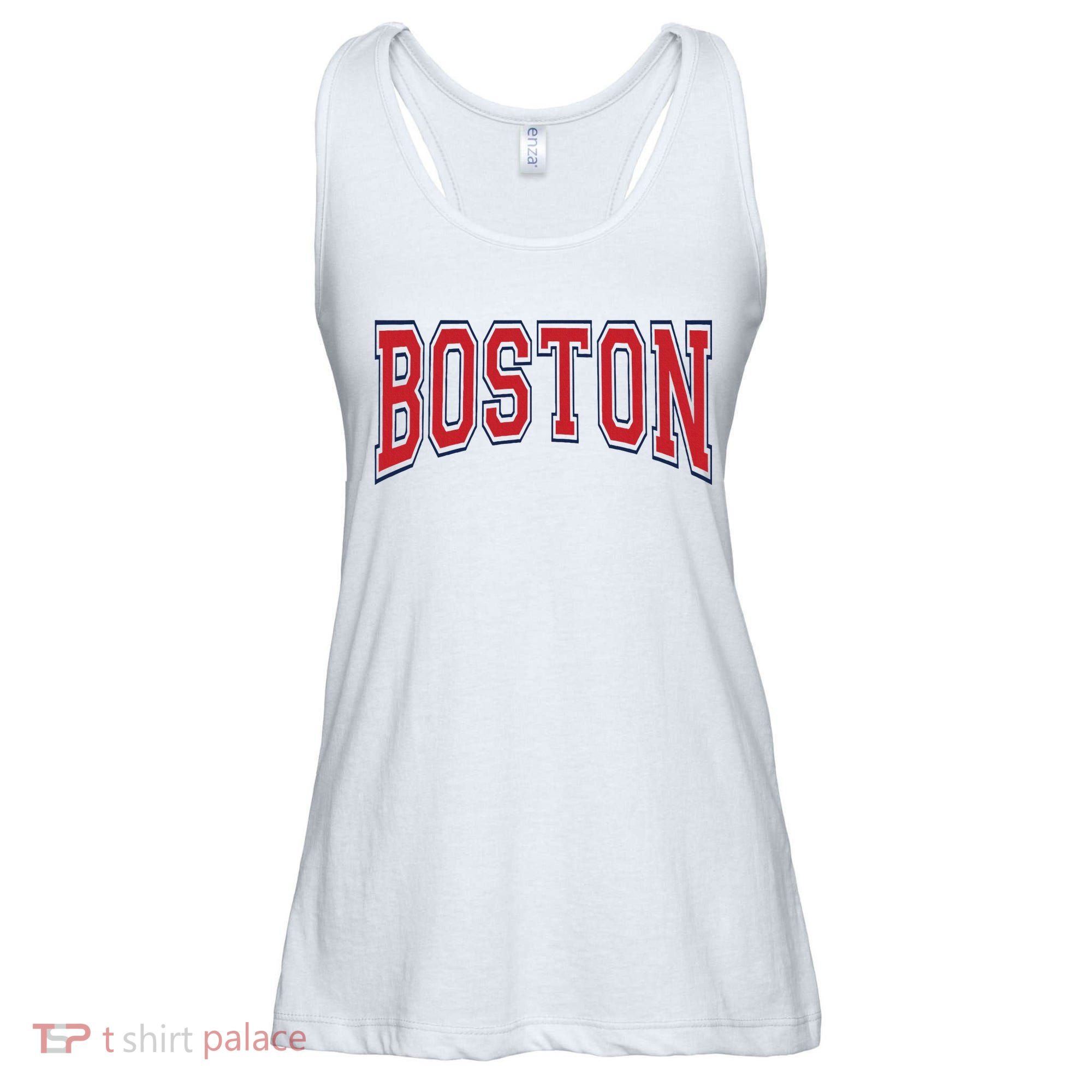 Boston Massachusetts Ladies Essential Flowy Tank