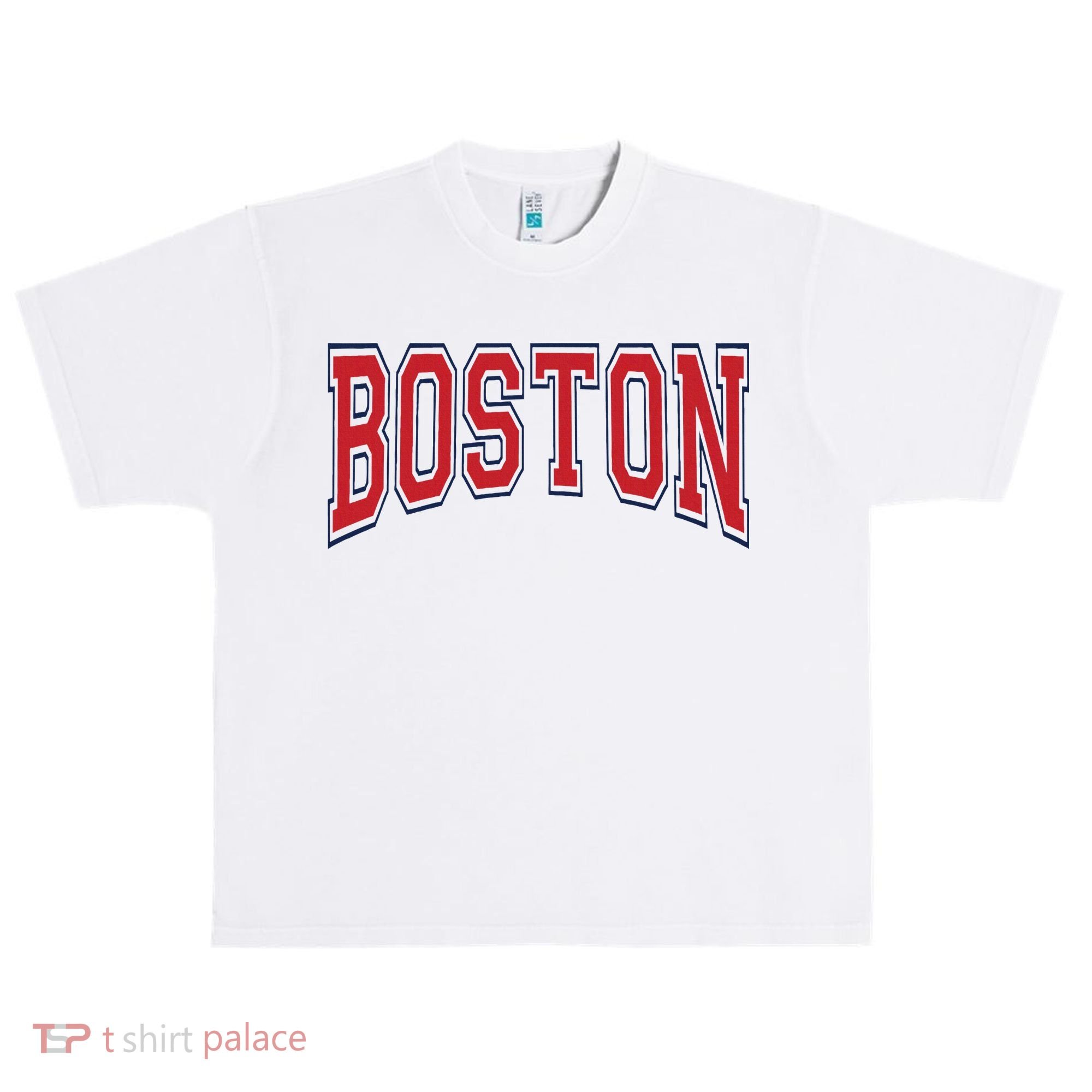 Boston Massachusetts Urban Oversized Heavyweight T-Shirt