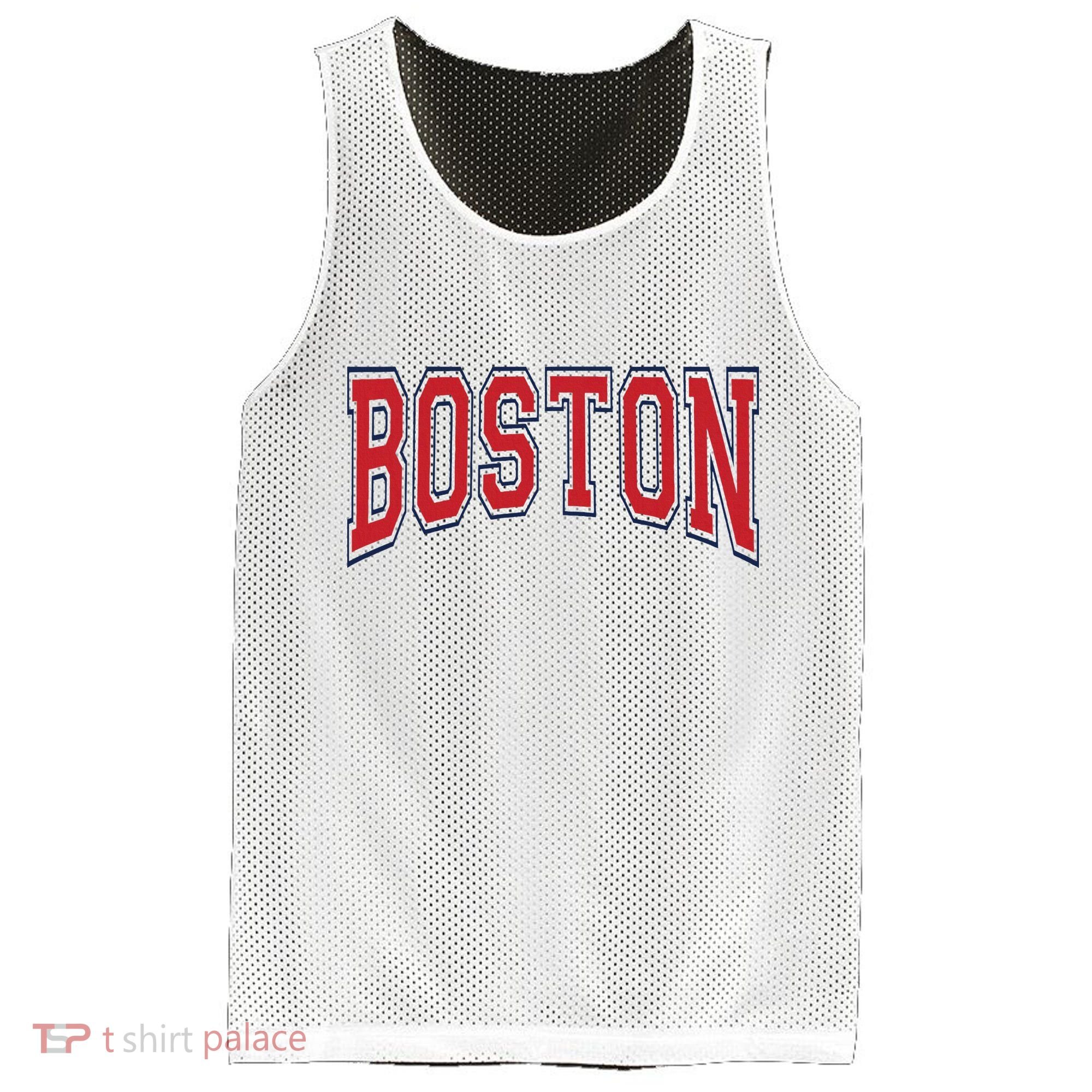 Boston Massachusetts Mesh Reversible Basketball Jersey Tank