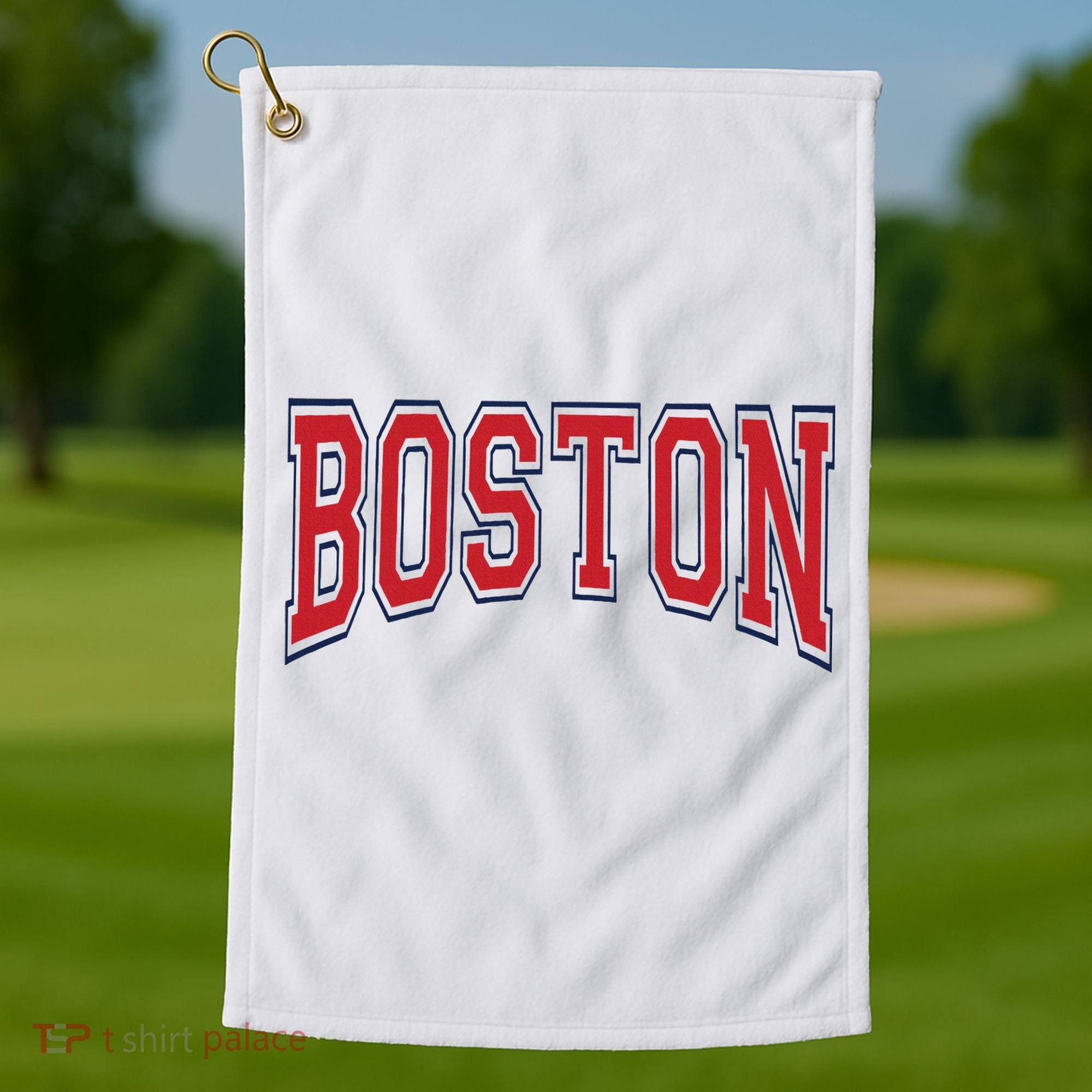 Boston Massachusetts Golf Towel