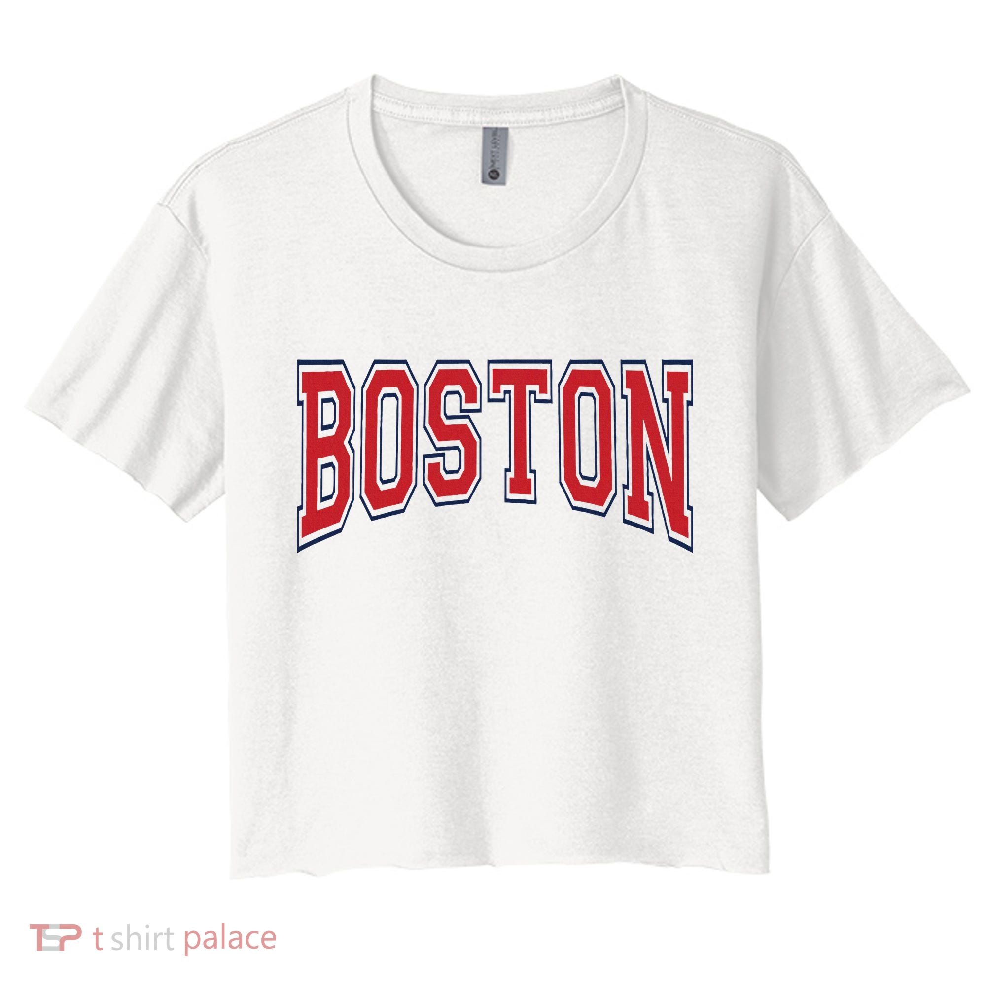 Boston Massachusetts Women's Crop Top Tee