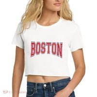 Boston Massachusetts Women's Crop Top Tee thumb 2