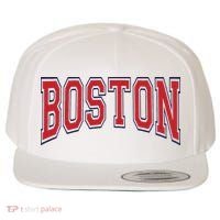 Boston Massachusetts Wool Snapback Cap thumb 0