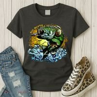Big Mouth Bass Women's T-Shirt thumb 3