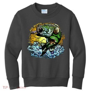 Big Mouth Bass Kids Sweatshirt