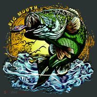 Big Mouth Bass Kids Sweatshirt thumb 2