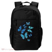 Blue Morpho Butterfly Swarm Lepidoptera Lover Entomologist Backpack thumb 0