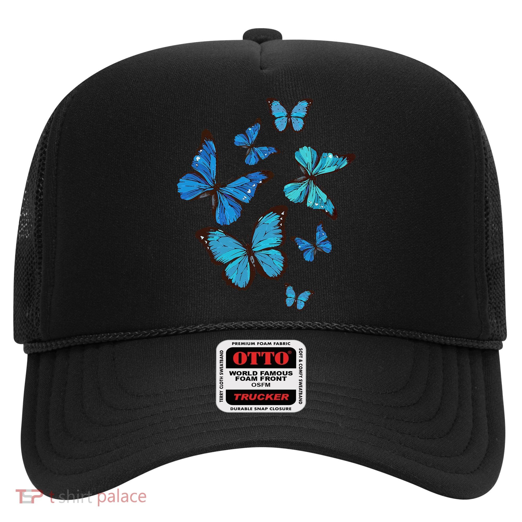 Blue Morpho Butterfly Swarm Lepidoptera Lover Entomologist Hat