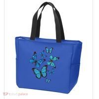 Blue Morpho Butterfly Swarm Lepidoptera Lover Entomologist Tote Bag thumb 3