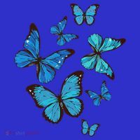 Blue Morpho Butterfly Swarm Lepidoptera Lover Entomologist Tote Bag thumb 4