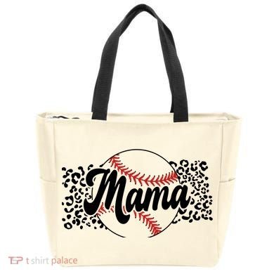 Baseball Mom Tote Bag