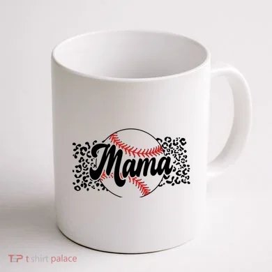 Baseball Mom Coffee Mug back