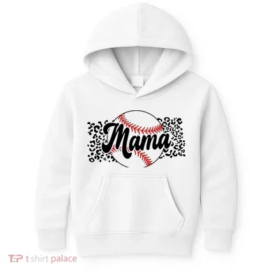 Baseball Mom Kids Hoodie