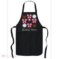 Baseball Mama Baseball Mom Mothers Day Mommy Coquette Bow Apron thumb 0