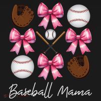 Baseball Mama Baseball Mom Mothers Day Mommy Coquette Bow Apron thumb 3