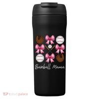 Baseball Mama Baseball Mom Mothers Day Mommy Coquette Bow 24oz Duet Stainless Steel Tumbler thumb 0
