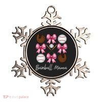 Baseball Mama Baseball Mom Mothers Day Mommy Coquette Bow Ornament thumb 0