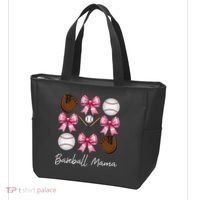 Baseball Mama Baseball Mom Mothers Day Mommy Coquette Bow Tote Bag thumb 3