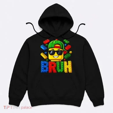 Bruh Master Builder Birthday Boy Building Blocks Hoodie