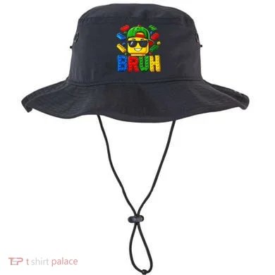 Bruh Master Builder Birthday Boy Building Blocks Bucket Hat